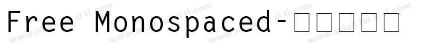 Free Monospaced字体转换
